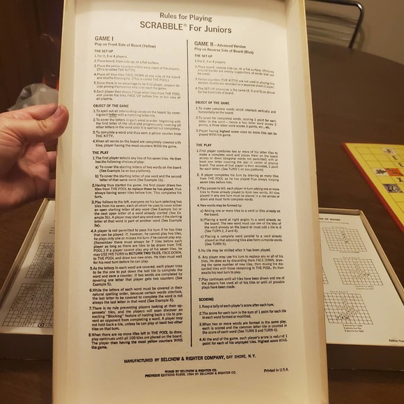 Scrabble For Juniors VINTAGE 1980's Spelling - Picture 5 of 10